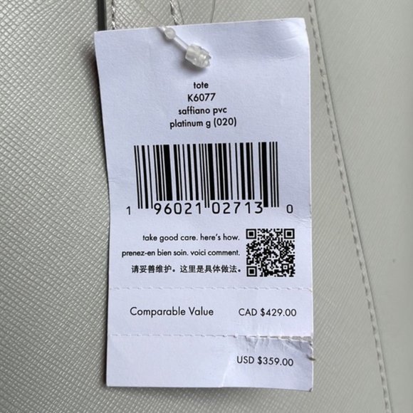 Kate Spade Dana Tote Platinum Grey - Picture 7 of 16